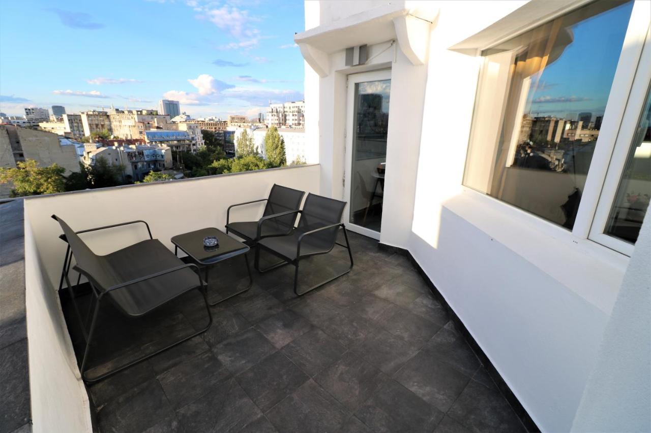 Athenee Palace Apartment - Panoramic View Terrace & Balcony - Free Minibar Bucharest Exterior photo